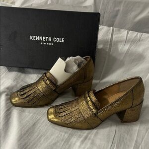 Kenneth Cole Metallic Gold Women's Loafers